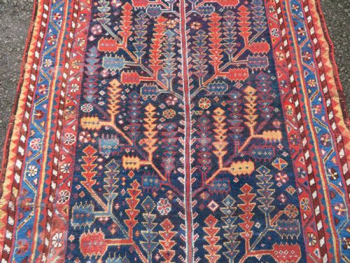 ANTIQUE TREE OF LIFE LURI TRIBAL KELLEH RUG CARPET QASHQAI KHAMSEH INTEREST 358CM X 161CM - ADDITIONAL PHOTO 2