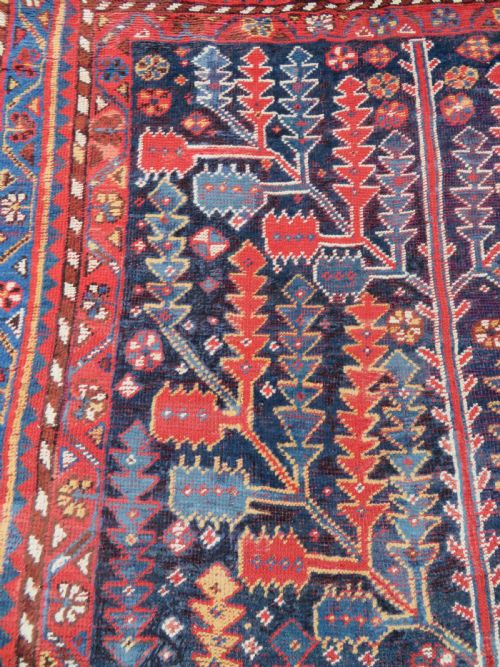 ANTIQUE TREE OF LIFE LURI TRIBAL KELLEH RUG CARPET QASHQAI KHAMSEH INTEREST 358CM X 161CM - ADDITIONAL PHOTO 9
