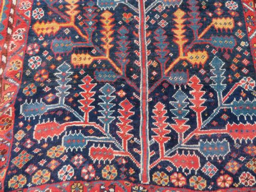 ANTIQUE TREE OF LIFE LURI TRIBAL KELLEH RUG CARPET QASHQAI KHAMSEH INTEREST 358CM X 161CM - ADDITIONAL PHOTO 12