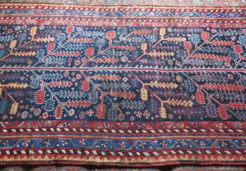 ANTIQUE TREE OF LIFE LURI TRIBAL KELLEH RUG CARPET QASHQAI KHAMSEH INTEREST 358CM X 161CM - ADDITIONAL PHOTO 23