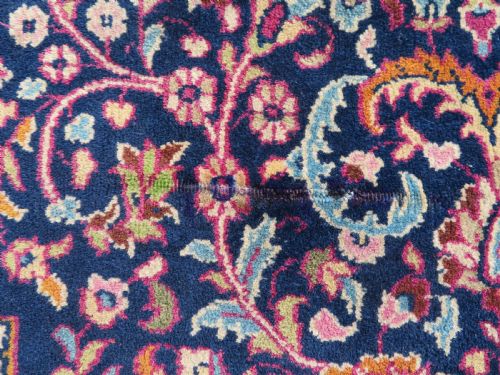 ANTIQUE INDIAN KASHAN RUG 161CM X 98CM - ADDITIONAL PHOTO 5