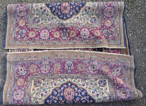 ANTIQUE INDIAN KASHAN RUG 161CM X 98CM - ADDITIONAL PHOTO 9
