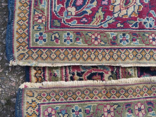 ANTIQUE INDIAN KASHAN RUG 161CM X 98CM - ADDITIONAL PHOTO 10
