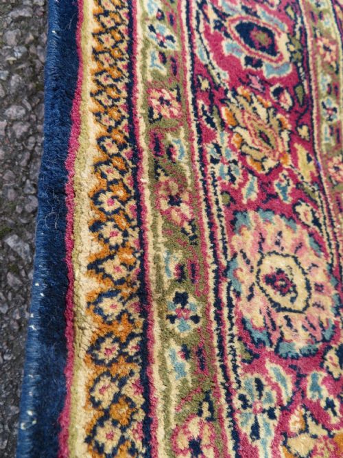 ANTIQUE INDIAN KASHAN RUG 161CM X 98CM - ADDITIONAL PHOTO 8