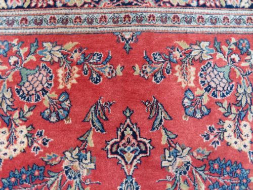ANTIQUE KASHAN PICTORIAL RUG 166CM X 104CM - ADDITIONAL PHOTO 4