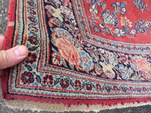 ANTIQUE KASHAN PICTORIAL RUG 166CM X 104CM - ADDITIONAL PHOTO 5