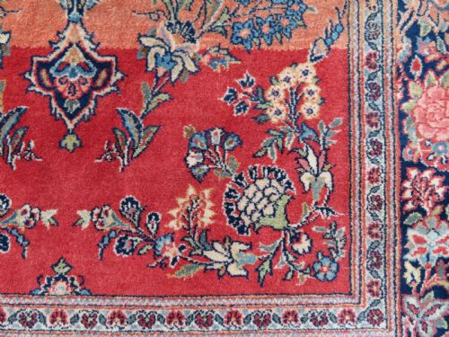 ANTIQUE KASHAN PICTORIAL RUG 166CM X 104CM - ADDITIONAL PHOTO 8