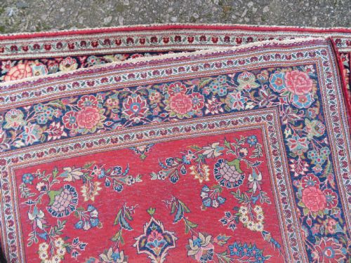 ANTIQUE KASHAN PICTORIAL RUG 166CM X 104CM - ADDITIONAL PHOTO 9