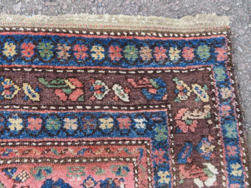 ANTIQUE KURDISH TRIBAL RUG 206CM X 117CM - ADDITIONAL PHOTO 9