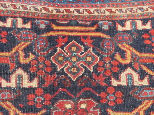 DISTRESSED ANTIQUE AFSHAR RUG 173CM X 137CM - ADDITIONAL PHOTO 5