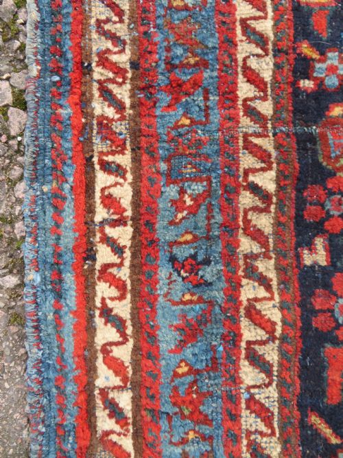 DISTRESSED ANTIQUE AFSHAR RUG 173CM X 137CM - ADDITIONAL PHOTO 10