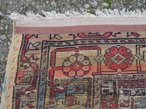 ANTIQUE 18TH CENTURY TURKISH LADIK PRAYER RUG 203CM X 114CM - ADDITIONAL PHOTO 18