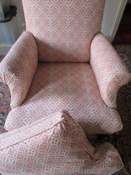 JAMES SHOOLBRED ARMCHAIR WITH HOWARD AND SONS TOP COVER - ADDITIONAL PHOTO 4