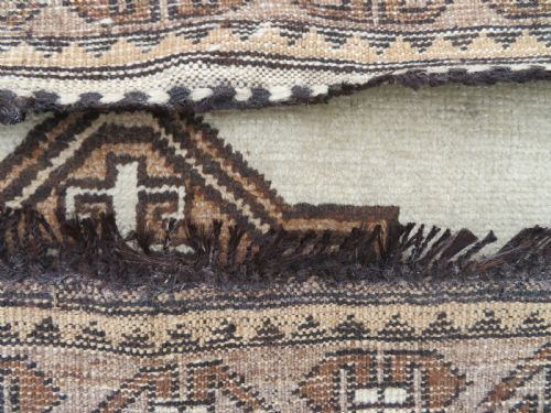ANTIQUE GABBEH LONG TRIBAL RUG 239CM X 117CM - ADDITIONAL PHOTO 11