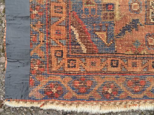 ANTIQUE DISTRESSED AFSHAR RUG 116CM X 92CM - ADDITIONAL PHOTO 8