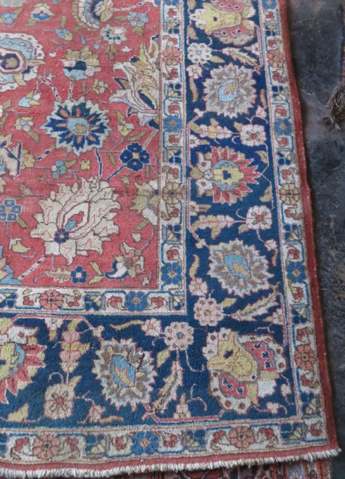 ANTIQUE TABRIZ CARPET 366CM X 275CM - ADDITIONAL PHOTO 7