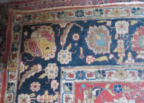 ANTIQUE TABRIZ CARPET 366CM X 275CM - ADDITIONAL PHOTO 9
