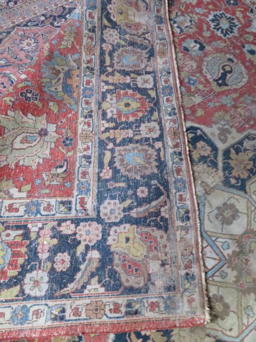 ANTIQUE TABRIZ CARPET 366CM X 275CM - ADDITIONAL PHOTO 17