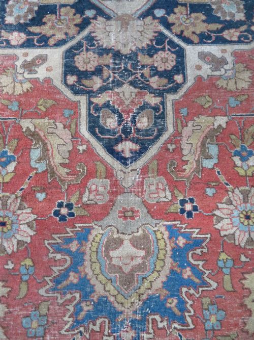 ANTIQUE TABRIZ CARPET 366CM X 275CM - ADDITIONAL PHOTO 23
