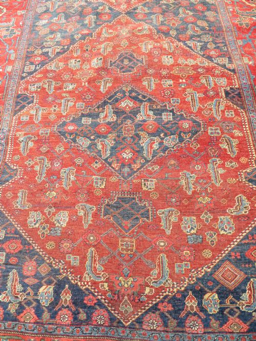 ANTIQUE KURDISH BIDJAR BIJAR KELLEH CARPET 536CM X 234CM - ADDITIONAL PHOTO 7