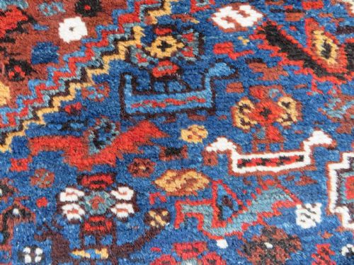 ANTIQUE KHAMSEH TRIBAL RUG 214CM X 167CM - ADDITIONAL PHOTO 7