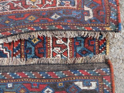 ANTIQUE KHAMSEH TRIBAL RUG 214CM X 167CM - ADDITIONAL PHOTO 17