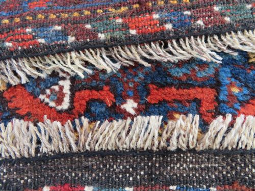 ANTIQUE KHAMSEH TRIBAL RUG 214CM X 167CM - ADDITIONAL PHOTO 18