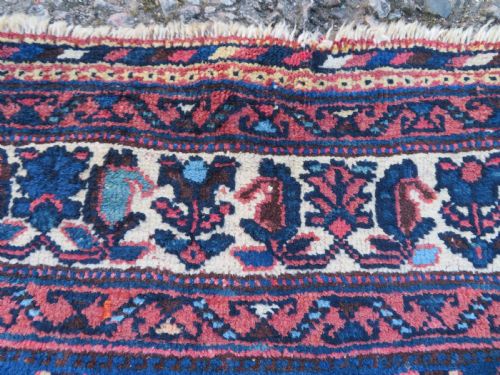 COLLECTORS EARLY ANTIQUE AFSHAR TRIBAL RUG 145CM X 120CM - ADDITIONAL PHOTO 8