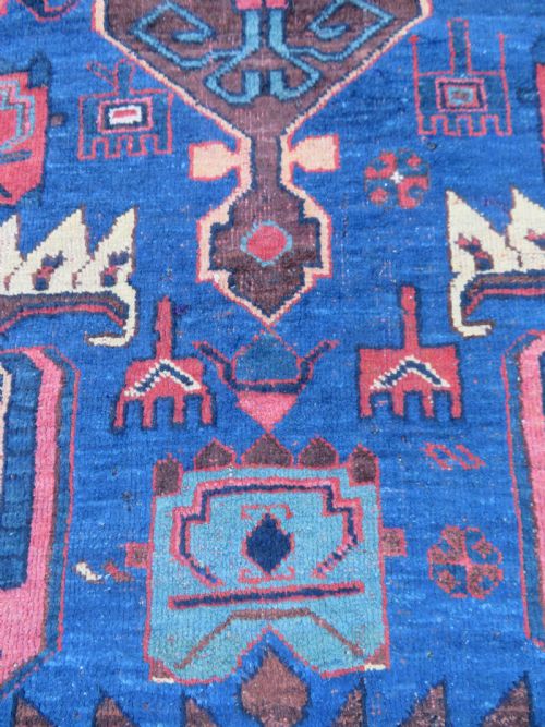 COLLECTORS EARLY ANTIQUE AFSHAR TRIBAL RUG 145CM X 120CM - ADDITIONAL PHOTO 9