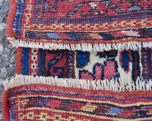 COLLECTORS EARLY ANTIQUE AFSHAR TRIBAL RUG 145CM X 120CM - ADDITIONAL PHOTO 12