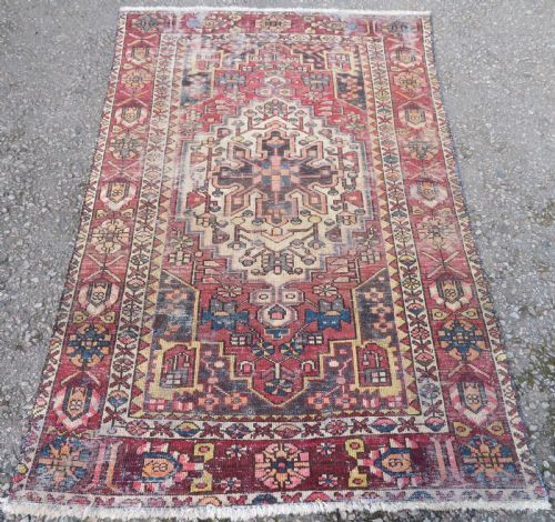ANTIQUE SHABBY CHIC MALAYER RUG 202CM X 133CM - ADDITIONAL PHOTO 1