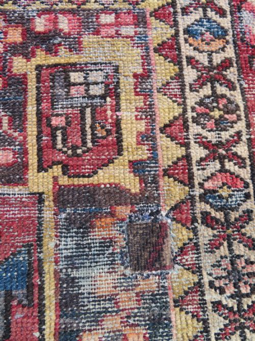 ANTIQUE SHABBY CHIC MALAYER RUG 202CM X 133CM - ADDITIONAL PHOTO 3