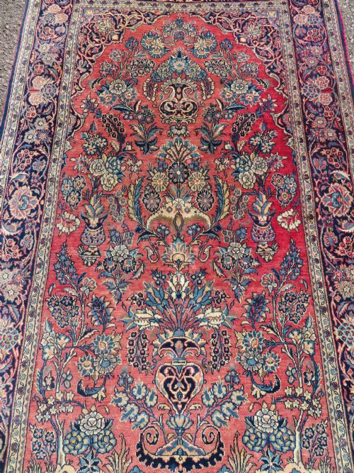 ANTIQUE KASHAN RUG 211CM X 136CM - ADDITIONAL PHOTO 1