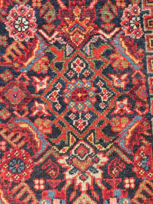 FINE ANTIQUE MALAYER RUG 204CM X 130CM - ADDITIONAL PHOTO 5