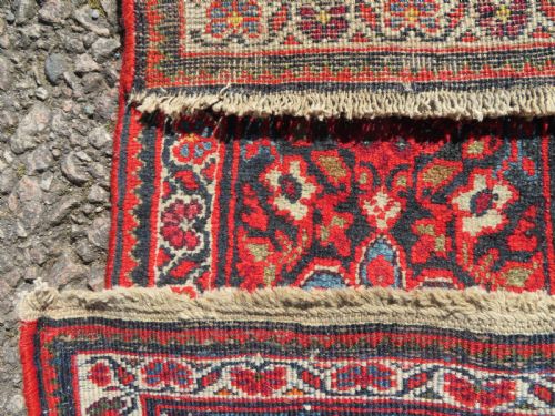 FINE ANTIQUE MALAYER RUG 204CM X 130CM - ADDITIONAL PHOTO 12