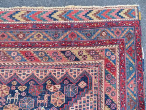 ANTIQUE KHAMSEH RUG ARAB TRIBES 265CM X 154CM - ADDITIONAL PHOTO 9