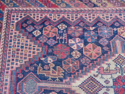 ANTIQUE KHAMSEH RUG ARAB TRIBES 265CM X 154CM - ADDITIONAL PHOTO 12
