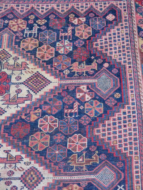 ANTIQUE KHAMSEH RUG ARAB TRIBES 265CM X 154CM - ADDITIONAL PHOTO 18