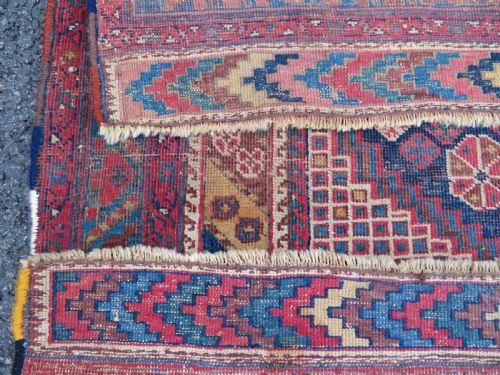 ANTIQUE KHAMSEH RUG ARAB TRIBES 265CM X 154CM - ADDITIONAL PHOTO 20