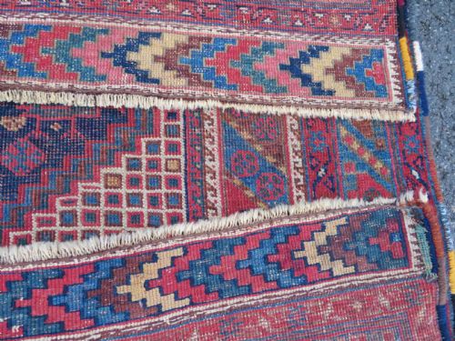 ANTIQUE KHAMSEH RUG ARAB TRIBES 265CM X 154CM - ADDITIONAL PHOTO 21
