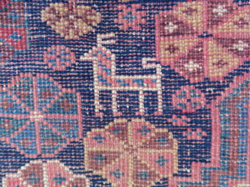 ANTIQUE KHAMSEH RUG ARAB TRIBES 265CM X 154CM - ADDITIONAL PHOTO 23