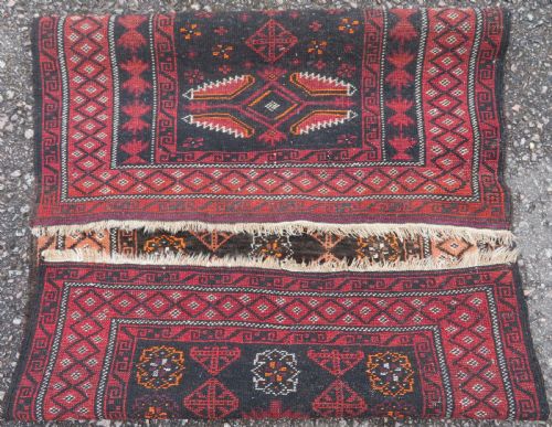 ANTIQUE AFGHAN PRAYER RUG 143CM X 86CM - ADDITIONAL PHOTO 7