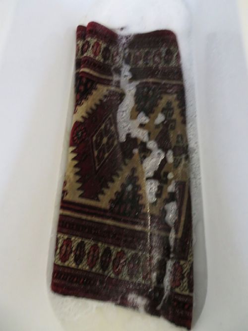 ANTIQUE TURKMEN AFGHAN KIZIL AYAK RUG 133CM X 98CM - ADDITIONAL PHOTO 11