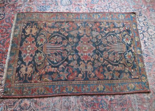 AUTHENTIC DISTRESSED ANTIQUE SAROUK RUG 162CMX110CM - ADDITIONAL PHOTO 14