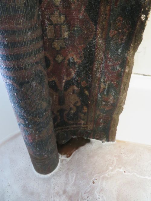 AUTHENTIC DISTRESSED ANTIQUE SAROUK RUG 162CMX110CM - ADDITIONAL PHOTO 16