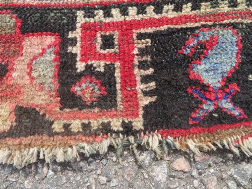DISTRESSED ANTIQUE PERSIAN HAMADAN RUG 196CMX130CM - ADDITIONAL PHOTO 5