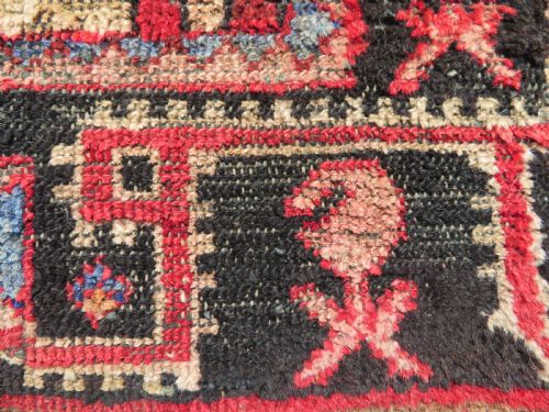 DISTRESSED ANTIQUE PERSIAN HAMADAN RUG 196CMX130CM - ADDITIONAL PHOTO 6