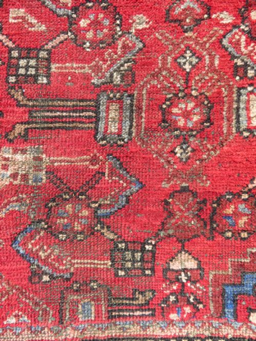DISTRESSED ANTIQUE PERSIAN HAMADAN RUG 196CMX130CM - ADDITIONAL PHOTO 7
