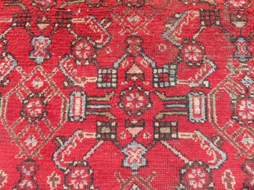 DISTRESSED ANTIQUE PERSIAN HAMADAN RUG 196CMX130CM - ADDITIONAL PHOTO 10