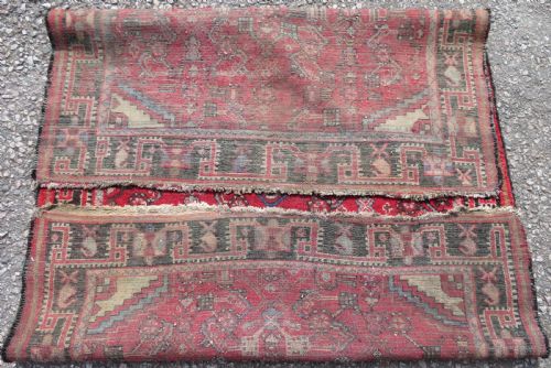 DISTRESSED ANTIQUE PERSIAN HAMADAN RUG 196CMX130CM - ADDITIONAL PHOTO 11